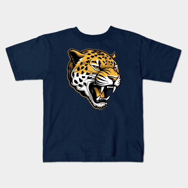 Jaguars Kids T-Shirt by DavidLoblaw